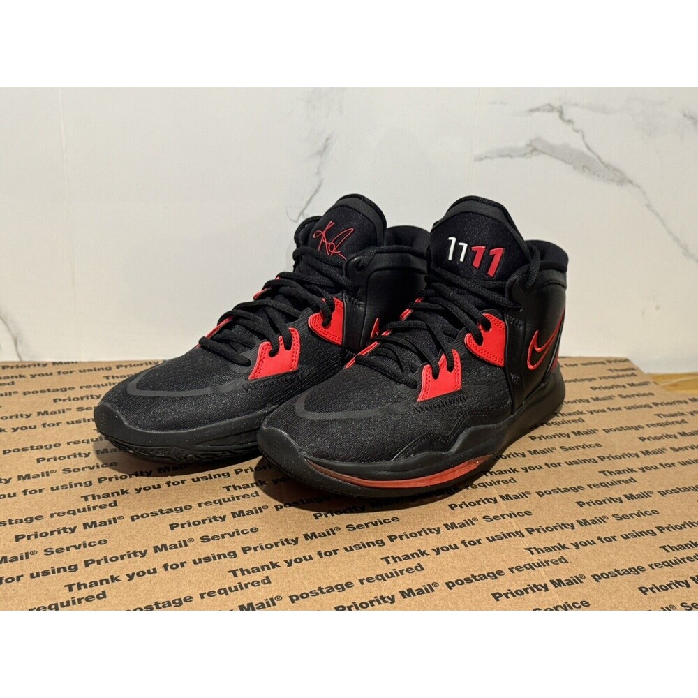 Nike Kyrie 8 Black/University Red/White Mid DD0334-005 Bred GS Size 7Y Used